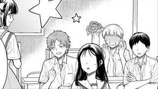 The yellow-haired guy bullies the NTR? Threatens the male protagonist to take a picture of his girlf