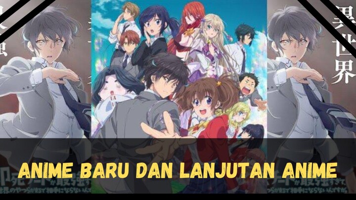 Percaya atau nggak ditahun 2024 ini lebih banyak anime baru ketimbang anime lanjutan