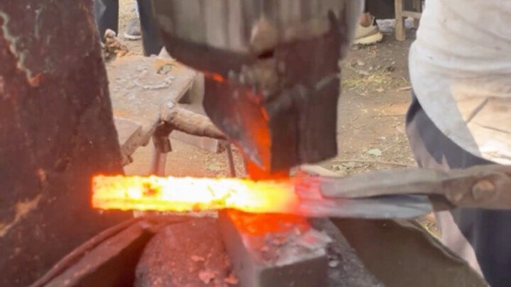 The folk masters are really amazing as they can turn iron rods into knives.