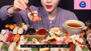 Mukbang sushi #anngon