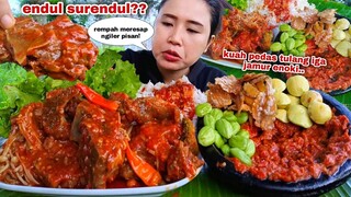 KURANG BANYAK❗TULANG IGA KUAH PEDAS LALAPAN JENGKOL MENTAH PETE SAMBAL TERASI