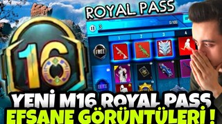 YENİ M16 ROYAL PASS EFSANE GÖRÜNTÜLER !! M16 RP 1-50 ÖDÜLLERİ !! M16 ROYAL PASS PUBG MOBİLE