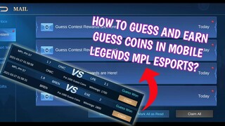 How to get Guess coins in mobile legends | How to use guess coins in MPL Esports