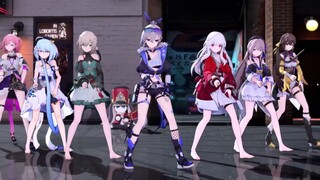 Honkai Impact Girls Group Victory Dance, how many leg loops are there?