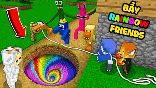 TÔ GÀ THỬ THÁCH 24H XÂY 1000 CÁI BẪY RAINBOW FRIENDS TRONG MINECRAFT*TÔ GÀ BẪY QUÁI VẬT CẦU VỒNG