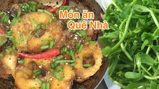 CÁ LÓC KHO TỘ cách để cá có màu đẹp& Rau Đắng Xào Tỏi không đắng lại giữ được màu xanh