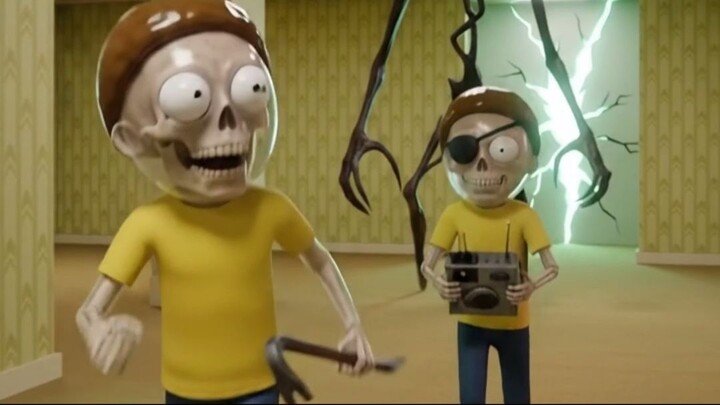 ¿Quién escaparía antes de las backrooms Evil morty o Morty prime