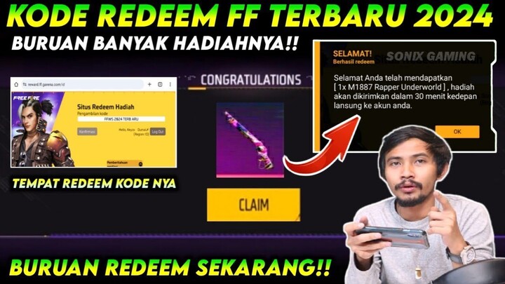 KODE REDEEM FREE FIRE TERBARU 16 JULI 2024 HARI INI