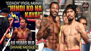 Hindi 100% Condition si PACQUIAO, Pero si MOSLEY gusto na ipatigil ang laban ngunit ayaw ng Coach!