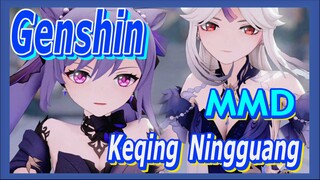 [Genshin, MMD]Baju baru Keqing dan Ningguang sungguh cantik