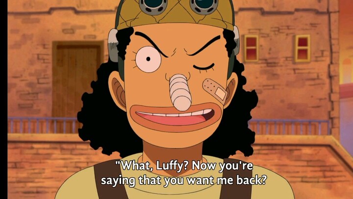 Usopp making execuses to join again