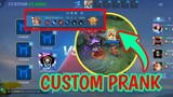 Custom PRANK⚠️ | MLBB