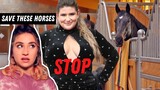 ENTITLED TikTok model Remi Bader mad she can't ABUSE HORSES...