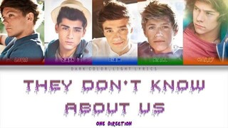 One Direction 'They Don't Know About Us' Lyrics [Color Coded ENG/ESP] (slowed)