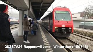 Trains at Oberglatt and Effretikon on 2 different Mainlines