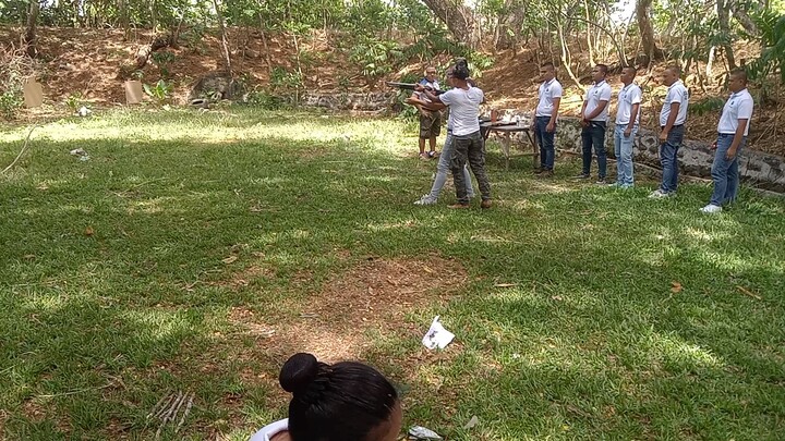 Gun firing