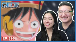 LUFFY VS SMOKEY!! REUNION | One Piece Episode 596 Couples Reaction & Discussion