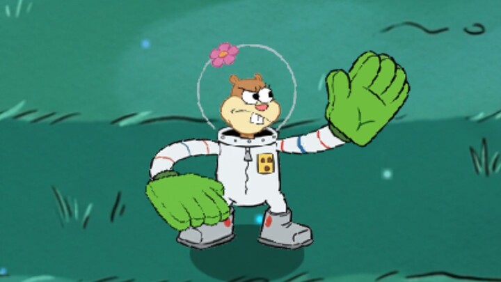 SpongeBob chiến đấu với zombie ngày 17, Sandy – Karate