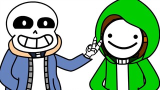 [Anime] (Undertale) Foto Bersama Sans & Chara