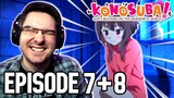 KONOSUBA Episode 7 & 8 REACTION | Anime Reaction