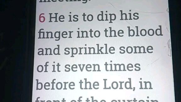 Daily Verse.       Leviticus 4:1-12