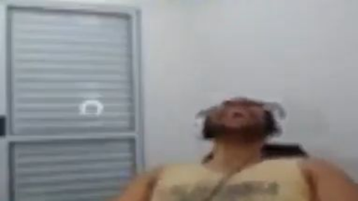 Random man laughing