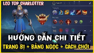 Hướng Dẫn Chơi Charlotte Liên Quân | Cách Lên Đồ và Bảng Ngọc Charlotte Mùa Mới Nhất S2 2024 Đi Rừng