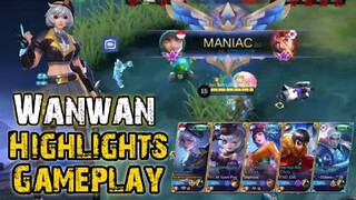 RIP SAVAGE WANWAN | WANWAN HIGHLIGHT GAMEPLAY | MOBILE LEGENDS