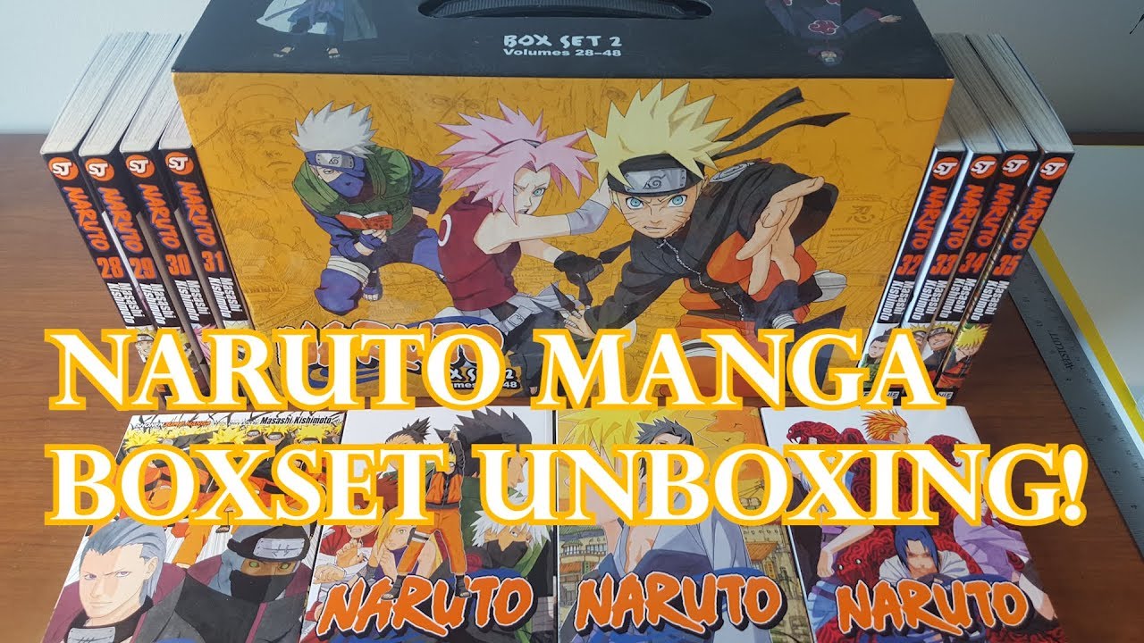 NARUTO MANGA BOXSET 2 UNBOXING! Volumes 28-48! - Bilibili