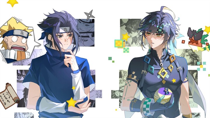 【绘画展示】纳塔基尼奇和火影佐助的梦幻联动！