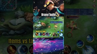 BRUNO BUILD VS TANK & MARKSMAN ✅ #MOBILELEGENDS #MLBB #SHORTS