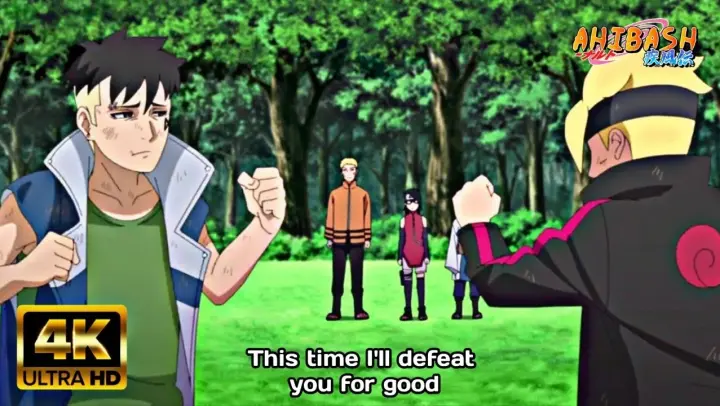 Boruto Fights Kawaki In Front of Naruto - Kawaki Vs Boruto Full Fight