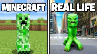 Minecraft Mobs in REAL LIFE