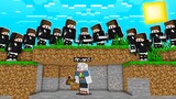 1SPEEDRUNNER VS 50 NIGHTD HUNTER (Minecraft Manhunt)