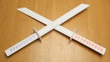[Origami Tutorial] Ninja Swords Need Only 4 Papers & Two Hands!
