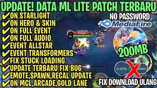 Data ML Lite Full Event 200Mb Terbaru Patch Allstar | ML Lite | Cara Mengatasi Lag & Patah Patah