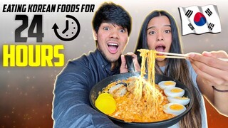 Eating Only Korean Food for 24 Hours | Wedding Invitations ? | Yash and Hass #giveaway Vlog