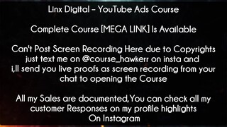 Linx Digital Course YouTube Ads Course Download