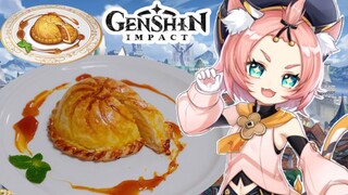 【原神飯再現】猫耳ロリのディオナが教えるムーンパイの作り方【Genshin Diona】げん しん料理 星4最強サポーター