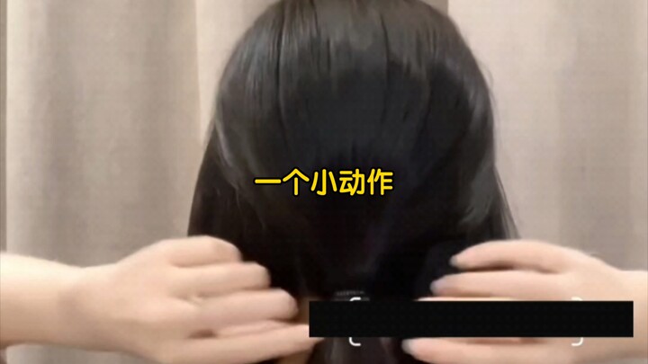 “Little ❤️ Machine” Low Ponytail | One Hair Tie “Twists” Into a Round Baby Head!!