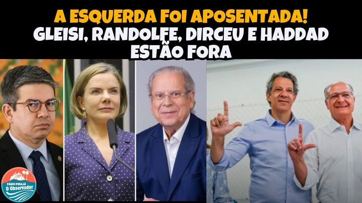 URNA FAZ LIMPA NA ESQUERDA - GLEISI, RANDOLFE, DIRCEU E HADDAD FICAM PELO CAMINH