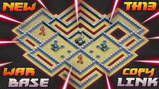 NEW TH13 WAR BASE / LEGEND BASE + REPLAY PROOF | CLASH OF CLANS