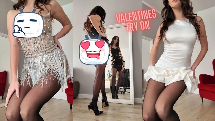 Valentine's Mini Dresses with Bella Barnett Try-On #Excinderella