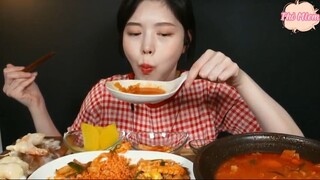 Cơm trộn Sacheon, tôm sốt kem, lòng bò hàn, mỳ Ý 6 #amthuc