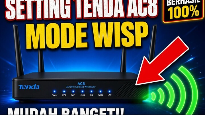 Cara Tembak WiFi Sekitar Tanpa Ketahuan Dengan Router Tenda AC8 WISP Mode