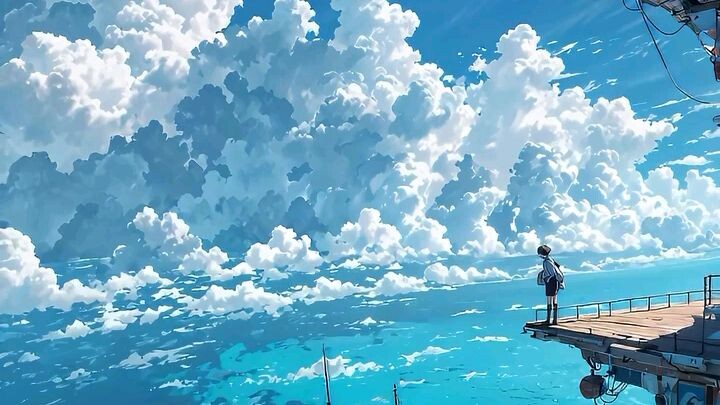 Peaceful Anime SkyScape