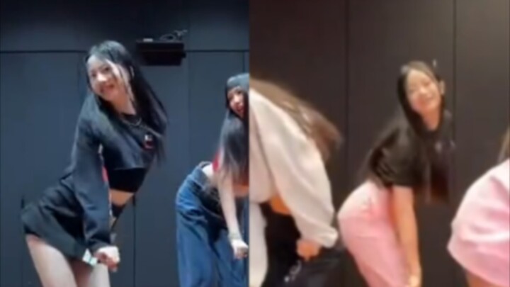 Chimang dan Hanni sedang berdansa mengikuti lagu Hype Boy, siapa yang sedang berhalusinasi? ft. Kola