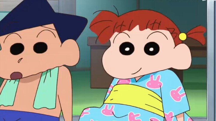 Dinosaurus Nana secara tidak sengaja melukai Shin-chan saat menangkap kupu-kupu, Shin-chan berdarah 