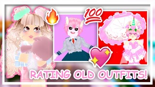 [ Part 3 ] 🤩💯 RATING ALL MY OLD OUTFITS! // Roblox Royale High