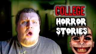 4 True College Horror Stories REACTION!!! *VERY SCARY!*